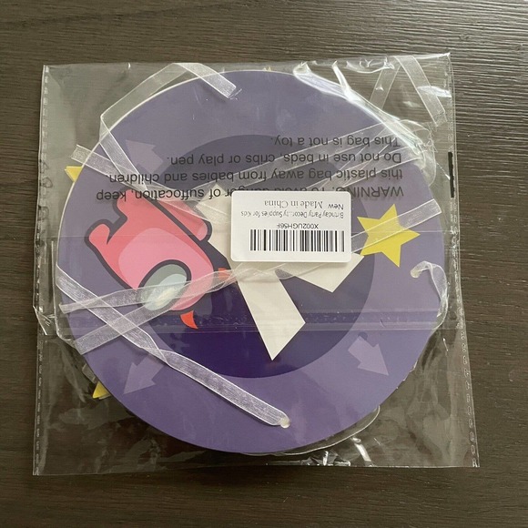 Among Us Banner & 10 Cupcake Wrappers Party Supplies Birthday Children Decor - Picture 5 of 5